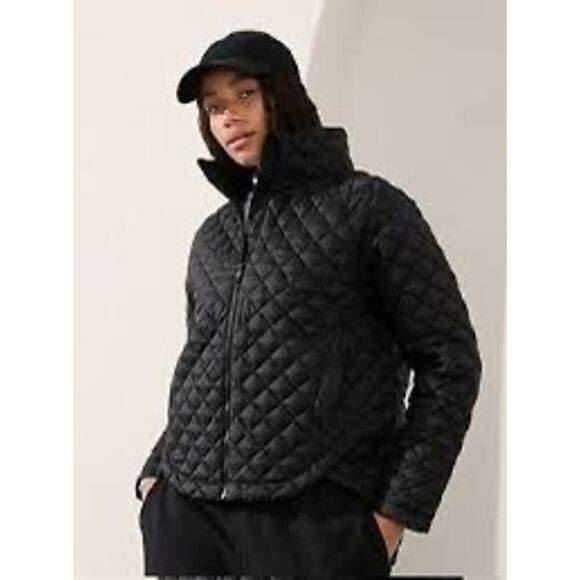 Athleta Whisper Featherless Puffer Jacket in Black Size 3X - Picture 4 of 10